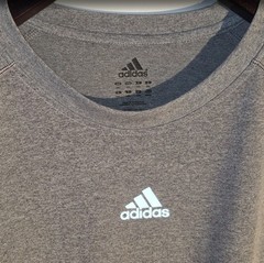 NWOTS ADIDAS Gray Climate Tee Shirt Crew Neck Gym Athletic Dri-Fit Size 2XL