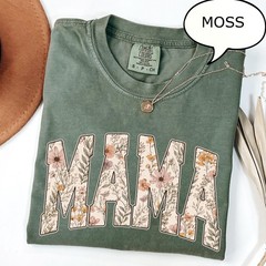Vintage Floral Mama Shirt Retro Spring Mom Flower Mothers Day Garden Gift Tee