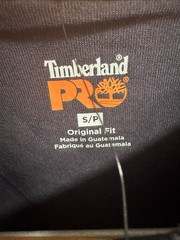 Timberland Pro Men’s Long Sleeve Pocket T Shirt S Small Dark Navy SPF 30