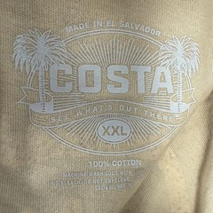 NWT Costa Del Mar Ready For Action T-Shirt Mens XXL Khaki Fish Tee Long Sleeve