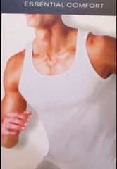 3 GENUINE REEBOK 3XL BIG & TALL 100% COTTON WHITE TANK TOP T SHIRTS UNDERSHIRTS