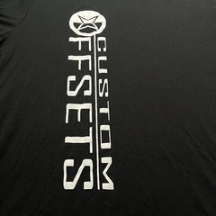 Custom Offsets Logo T-Shirt Black Size 2XL Wheels Trucks Automotive