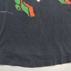 Vintage 90s Marvin the Martian Looney Tunes T Shirt Mens L Faded Black Changes