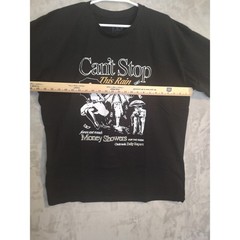Outrank Men’s Black T-shirt Size 2XL, “Can’t Stop This Rain” Raining Money Print