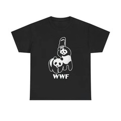 Panda Wrestling Hardcore Chair Tee | Playful Panda Illustration T-Shirt