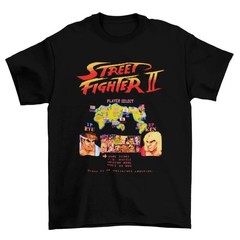Street Fighter II character Tee Unisex Short Sleeve Shirt S-5XL