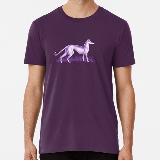 Purple Whippet S to 5XL Made in the USA T-Shirt
