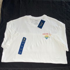 Polo Ralph Lauren Men’s White Jersey Logo Graphic Crewneck T-Shirt L