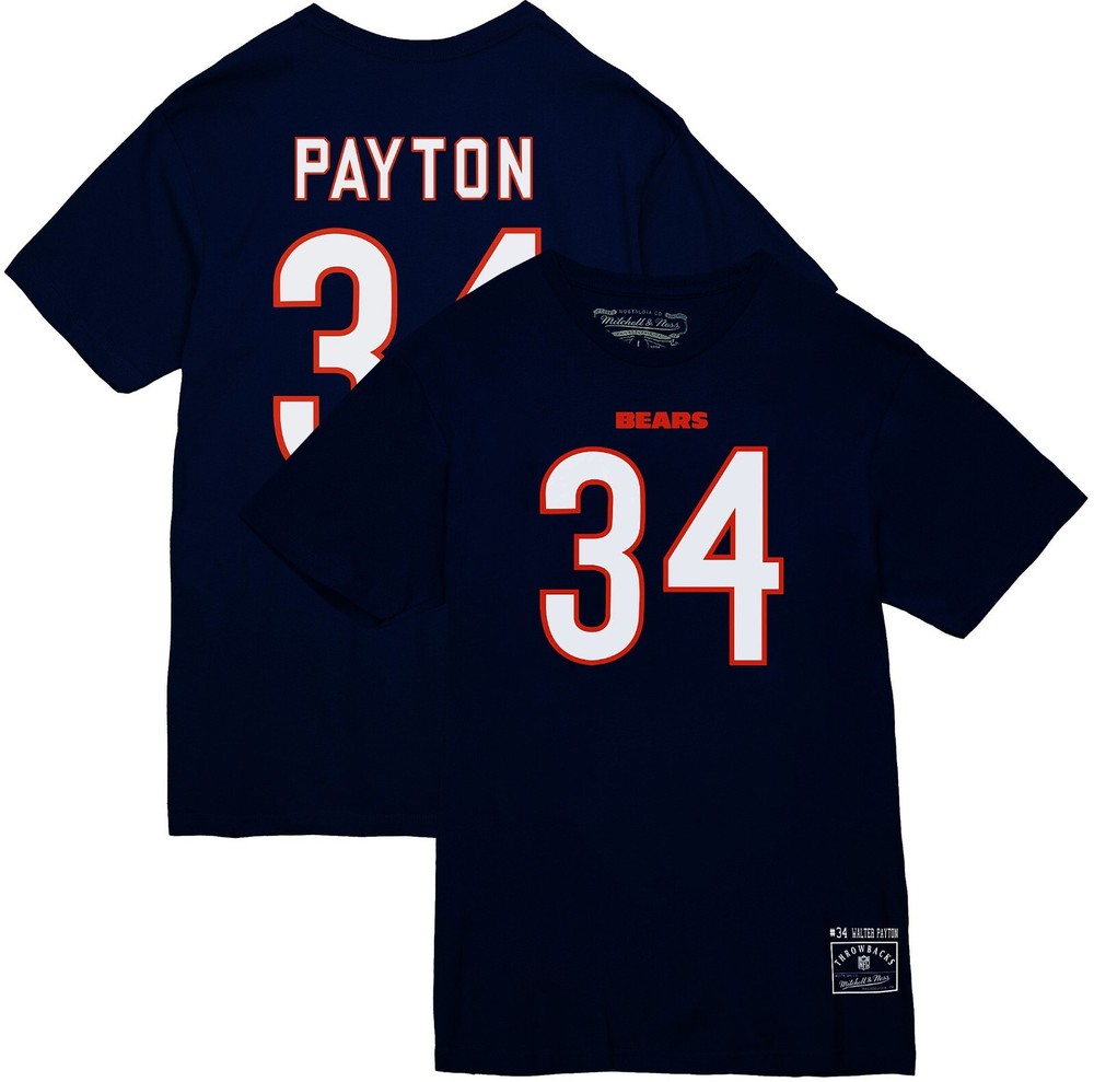 Walter Payton Chicago Bears Mitchell & Ness Name & Number T Shirt