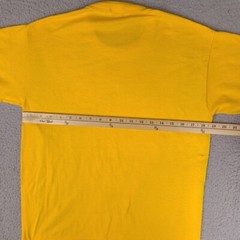 Vintage Russell Athletic T-Shirt Adult Medium Yellow Corn George’s 10th Roast