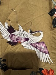 Goodthreads Poplin Multicolor Floral Birds Short Sleeve Shirt Sz M Hawaiian