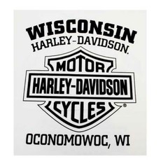 Harley-Davidson Men’s Shirt, Heritage H-D Script Long Sleeve, White 30296634