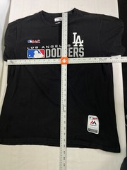 Los Angeles Dodgers MLB Majestic Black Wordmark T-Shirt Men’s LARGE