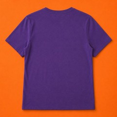 U.S. Polo Assn. Men’s Purple V-Neck T-Shirt Size M Cotton Stretch Logo Tee
