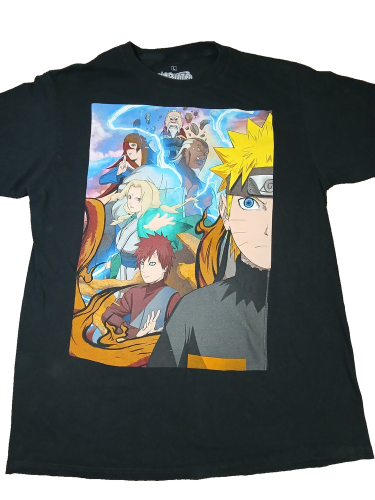 Naruto War Madara Tobi Itachi Sasuke Double Sided T-Shirt Men’s Size Large