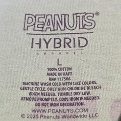 Peanuts® Hiking Snoopy t shirt Men Large Green Charlie Brown Classic Camping NWT