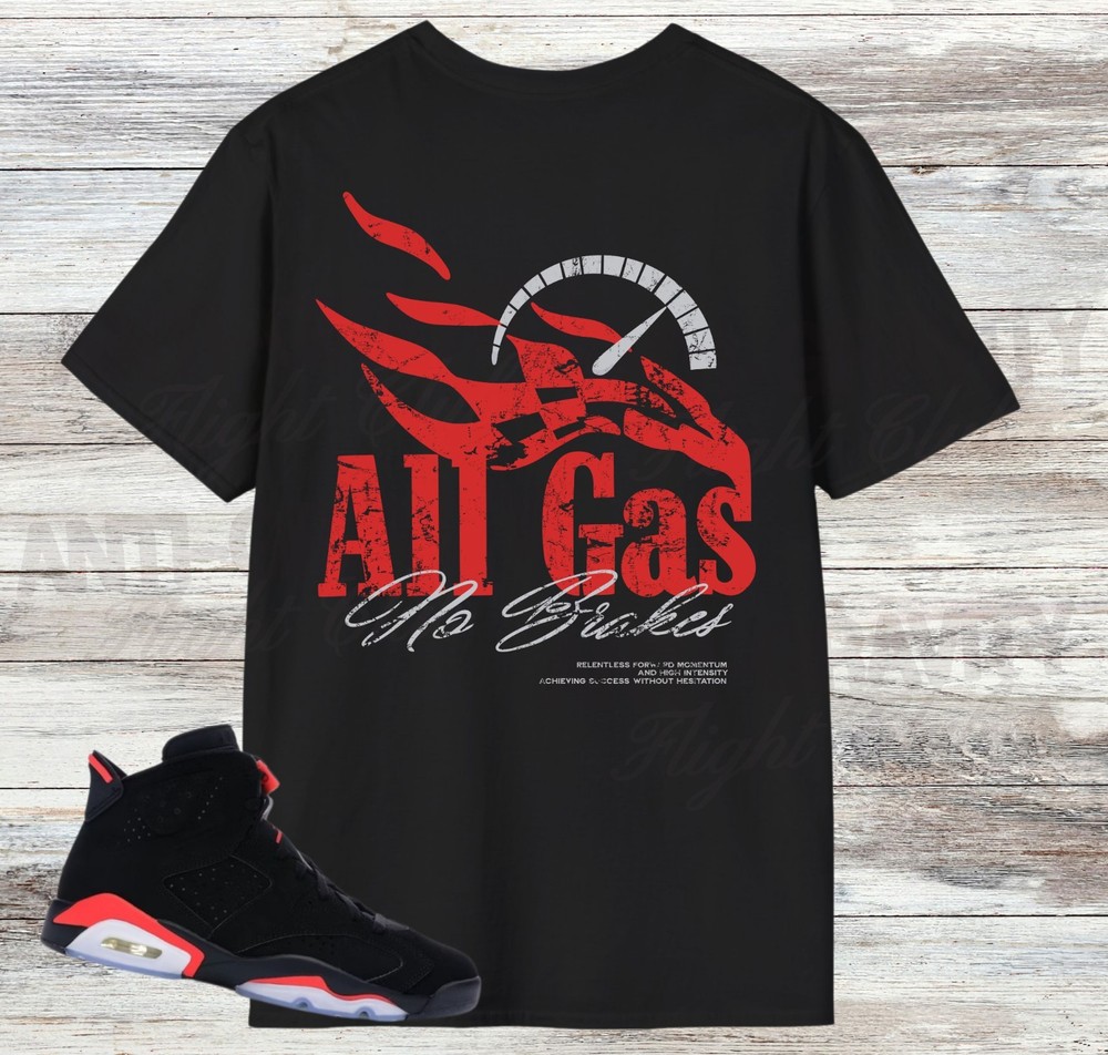 Jordan 6 Infrared Salesman Sneaker Match Shirt, Reverse Black Infrared
