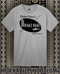 Retro Tiki Art Tee T Shirt Bar Mug Restaurant Bali Hai Shelter Island Point Loma
