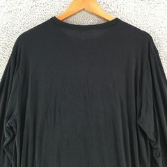 Firm Grip Long Sleeve Tee Top Mens XL Black Crew Neck Pullover Basic Casual