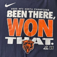 Nike Chicago Bears 2025 NFC North Champions Been There Won That Navy Shirt Large