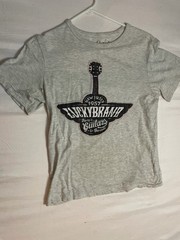 Lucky Brand California Gibson Graphic Print T-Shirt Gray Cotton Men’s M Crew