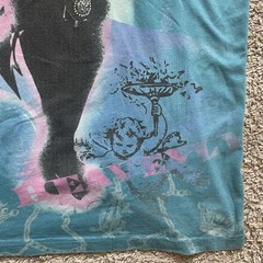 Rare Vtg 2008 Christian Audigier Blue Heavenly Foil Shirt XL City of Angels