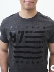 Aeropostale 87 Flag Graphic Tee