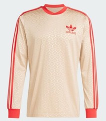 NEW MEN’S ADIDAS ORIGINALS ARCHIVE TREFOIL POLY MONOGRAM SHIRT ~SIZE XL #IX5463