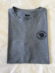 Fjallraven | Mens Large | 1960 Logo Crew Neck T-shirt Heather Gray Lightweight