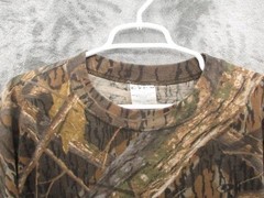Vintage Mossy Oak T Shirt Mens 3XL Brown Camo Long Sleeve Crewneck Hunting Tee