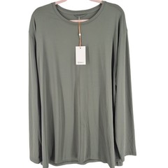 Quince Ultra-Soft Tencel Modal Long Sleeve Tee Heritage Olive Green XXL NWT