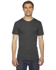 American Apparel TR401W Unisex Triblend Short Sleeve Stylish Track Top T-Shirt