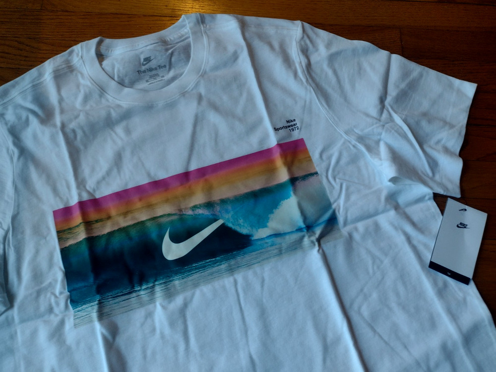 NWT, Men’s Nike Sportswear 100% Cotton Ocean Photo Graphic T-Shirt # HJ0760-100