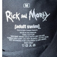 Rick and Morty Adult Swim Mens Graphic T-Shirt Black Art Than Science Size M