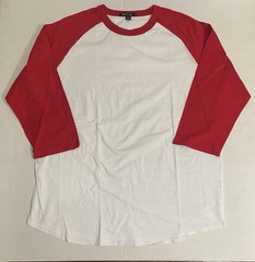 Sport-Tek Colorblock Raglan Baseball Sleeves Jersey. Red/White. Men’s XL NWOT!