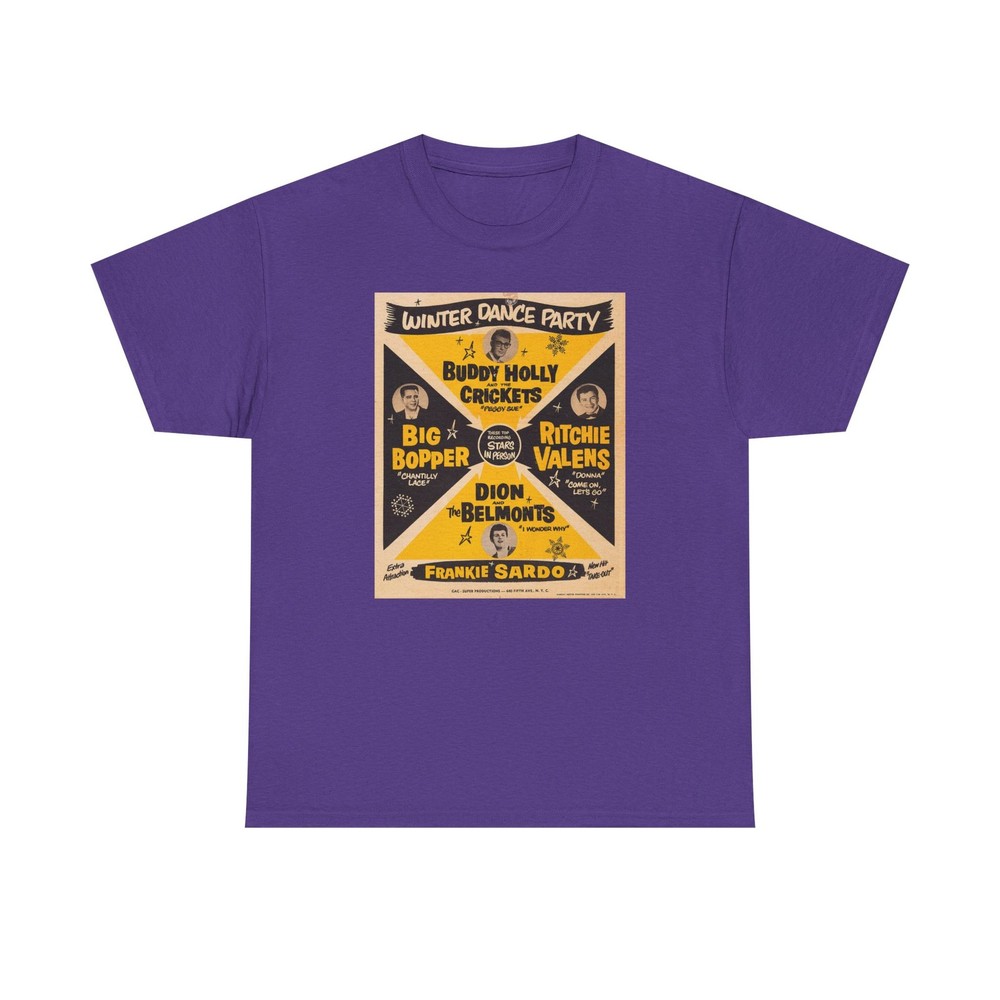 The Day the Music Died, Buddy Holly, Ritchie Valens, Last Show T-Shirt