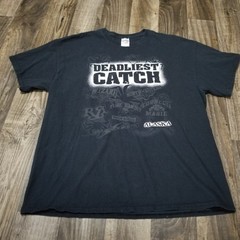 Deadliest Catch Alaska Black 2011 Discovery Channel Size XL Crab Boat