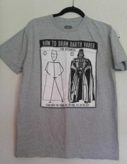 Auth Star Wars Tee Styled T Shirt Darth Vader Millennium Falcon 3 Pcs Sz L