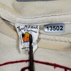 Vintage Bay Island Sportswear T-Shirt Mens 2X Cream D.O.A. Jesus Will Rise Again