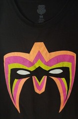 Ultimate Warrior WWE Legends Authentic Black T-Shirt 5XL