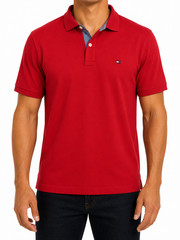 Tommy Hilfiger Men’s Red Slim Fit Polo Shirt Size M