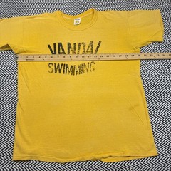 VTG 80s Russell Athletic Size LARGE University Idaho Vandal Swimming Shirt USA