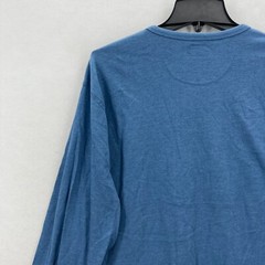 J.Crew Marled Cotton Henley Long Sleeve T-Shirt Mens XL Blue Preppy Outdoors NWT