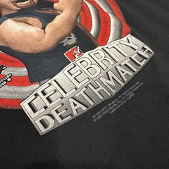 Vtg Stone Cold Celebrity Death Match T Shirt L Black 90s WWF Wrestling Tee WWE