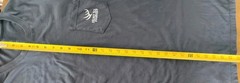 Hunt to Harvest Large Blue Long Sleeve Cotton T-shirt Large Pocket