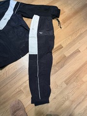 PAPER PLANES NOTORIOUS Black TRACK PANTS Jacket SIZE LARGE 🔥