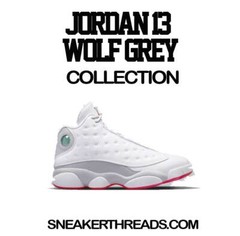 Tees To Match Jordan 13 Wolf Grey Sneakers – Clean Pair Shirt