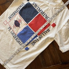 Vintage Swimming Hall Of Fame Shirt Mens Large Ft Lauderdale Cotton Exchange USA