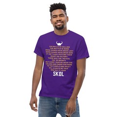 Valhalla is Calling Vikings Minnesota Football Poem Unisex T-Shirt S,M,L,XL,2X