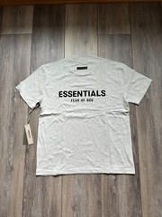 Fear of God Essentials Light Oatmeal Short Sleeve T-Shirt Sizes: XS-XXL